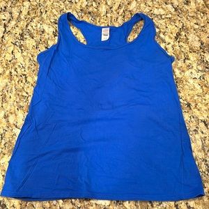 Blue Racerback Tank Top